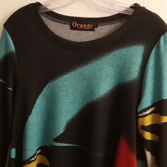 NEW Orange Fashion Village Boho Hippie Gypsy Size S/M Multi Colors C26 - Picture 7 of 10